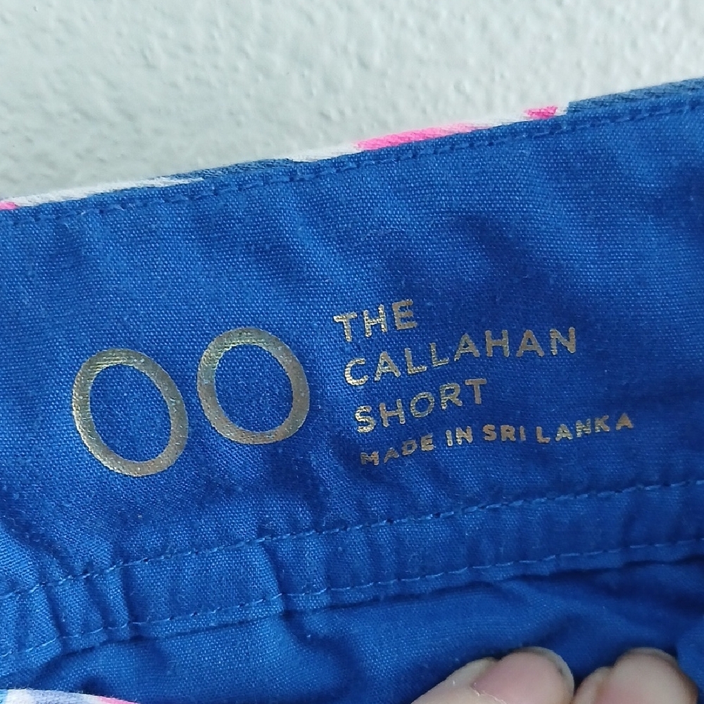 Lilly Pulitzer Callahan Pink and Blue Jean Shorts 00 - Picture 5 of 7